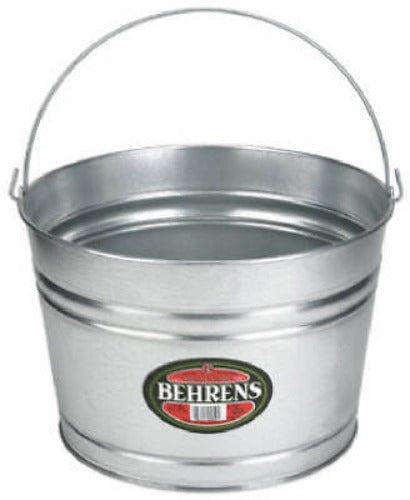 Behrens C17GS 4 Gallon Galvanized Sheet Steel Wash Tub Bucket - Quantity of 5 For Sale