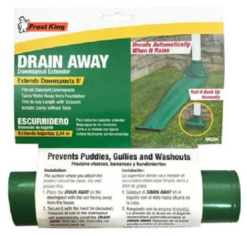 Frost King DE300 12  ft x 7  Green Plastic Flexible Roll Out Downspout Extender - Quantity of 5 Hot on Sale