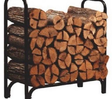 Panacea Products 15203 4 ft Deluxe Black Steel Log   Firewood Rack Online Sale