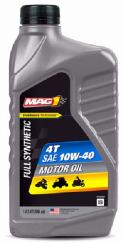 Mag 1 MAG69259 1-Quart Bottle Of Full Synthetic ATV 4T 10W-40 Engine Oil - Quantity of 24 Online Sale