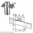 Selkirk 206420 6  6T-RSP Wood Stove Chimney Pipe Roof Support Package - Quantity of 1 Hot on Sale