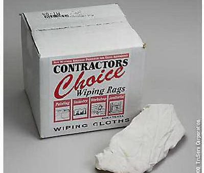 Painters Choice 6414-05-TS 5 LB WHITE COTTON PAINTER WIPING RAGS CLOTHS - Quantity of 1 box Online Sale