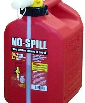 No Spill 1405  2-1 2 GALLON CARB COMPLIANT GAS GASOLINE FUEL CAN For Sale