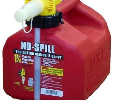 NO SPILL 1415  1-1 4 GALLON CARB COMPLIANT USER FRIENDLY GAS GASOLINE FUEL CAN on Sale