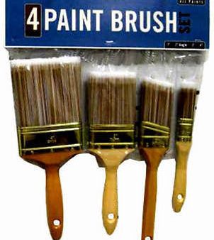 6 ea SHUR-LINE DI50051 4PC POLYESTER PAINT BRUSH SET For Discount