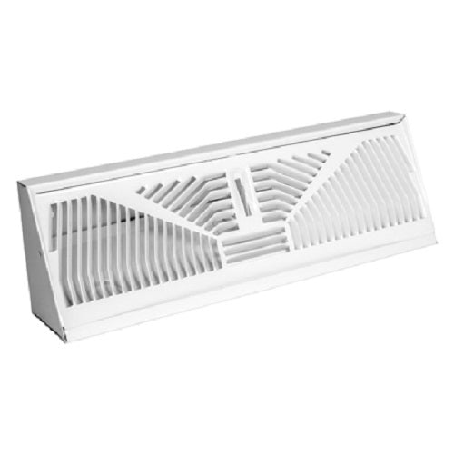 American Metal 3018W18 18  White Perimeter Baseboard Duct Diffuser - Quantity of 1 Online Hot Sale