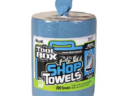 Tool Box 5520701 200 Count Blue Shop Towel Refill For Dispenser Bucket - Quantity of 3 For Discount