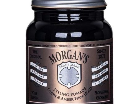 Pomada plaukų formavimui Morgan s Pomade Oudh & Amber Firm Hold Styling Pomade MPM271, stiprios fiksacijos, su keratinu 100 g Online now