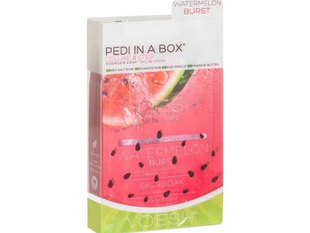 Procedūra kojoms Voesh Pedi In A Box 4 in 1 Watermelon Burst VPC208WTR, veganiška, atgaivina pėdų odą Supply