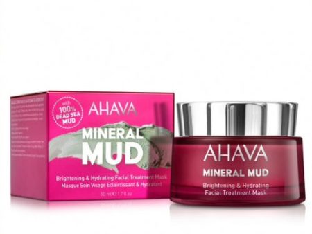 AHAVA Mineral Mud Šviesinamoji ir drėkinamoji veido kaukė, 50 ml For Cheap