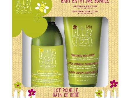 Plaukų ir kūno priežiūros priemonių rinkinys Little Green Baby Bathtime Bundle LGBBB19, rinkinį sudaro: plaukų šampūnas ir kūno prausiklis kūdikiams, 240 ml, kūno losjonas kūdikiams, 180 ml Online now