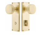 Emtek 8229.CCUS10B.KNKUS19 Select Modern Thumbturn Privacy , Sideplate Locksets Non-Keyed 7  Overall , 3-3 8  C-C , , Conical Stem , Knurled Knob Online now